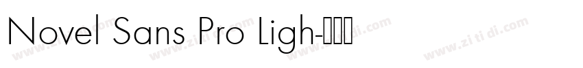 Novel Sans Pro Ligh字体转换